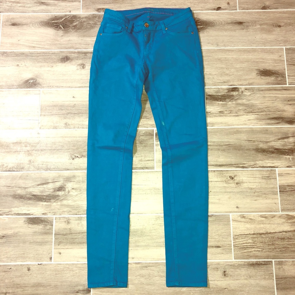 Kate Spade bright blue skinny jeans - Picture 1 of 8